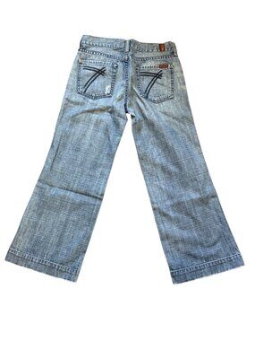 7 For All Mankind Womens Jeans Size 25 Bootcut Blue Denim
